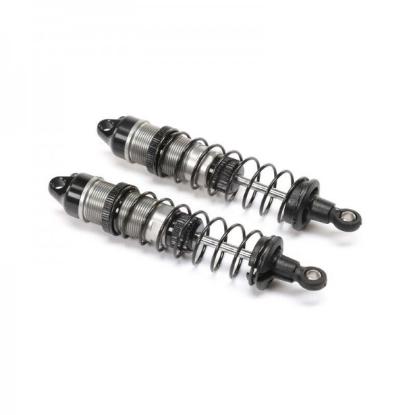 Team Losi Racing Rear Shock Set Complete, Aluminum: Mini-B, BL