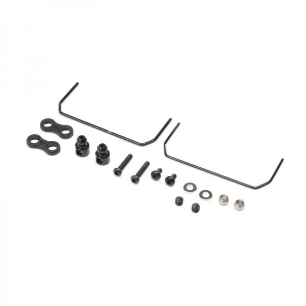 Team Losi Racing Front Sway Bar Set: Mini-B, BL