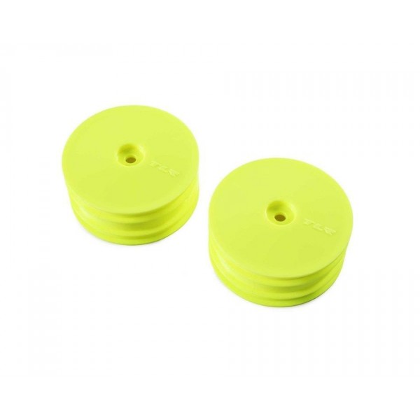 Team Losi Racing Front Buggy 2.2" Wheels, 12mm, Yellow. (22X-4) (2)