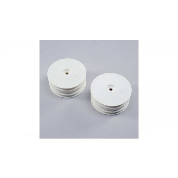 Team Losi Racing Front Wheels, White (22X-4) (2)