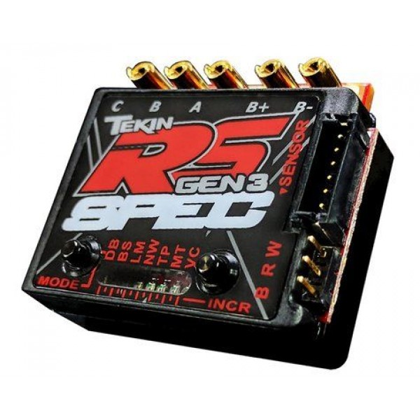 Tekin RS Gen3 Brushless Sensored/less D2 ESC, 13.5T Limit