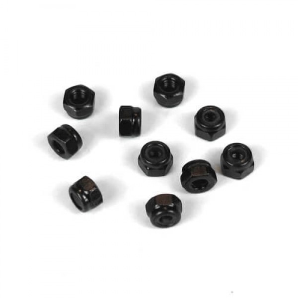 Tekno RC M3 Locknuts, black (10)