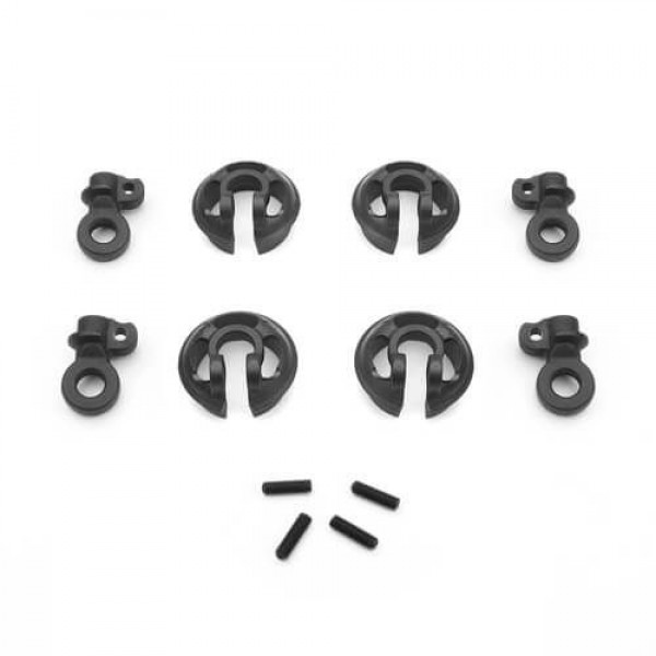 Tekno RC Locking Shock Rod End and Spring Perch Set (13mm)