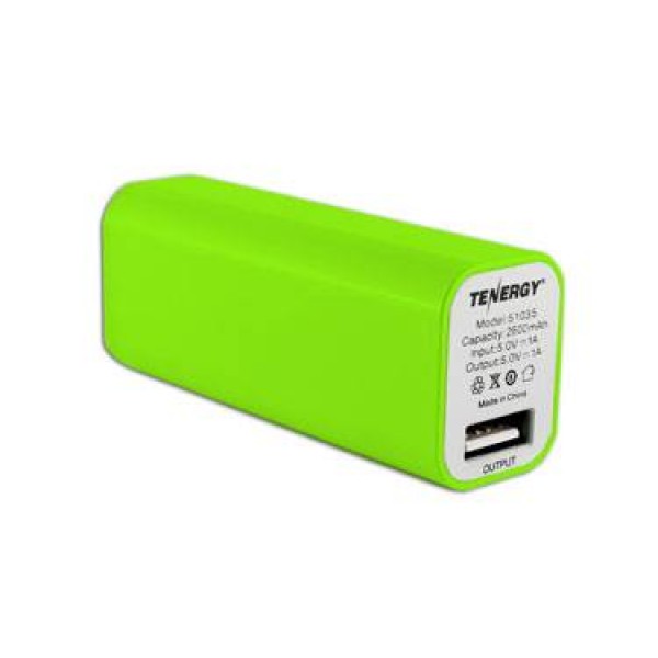 Tenergy Smart 2600mah Portable Power USB Charging Bank
