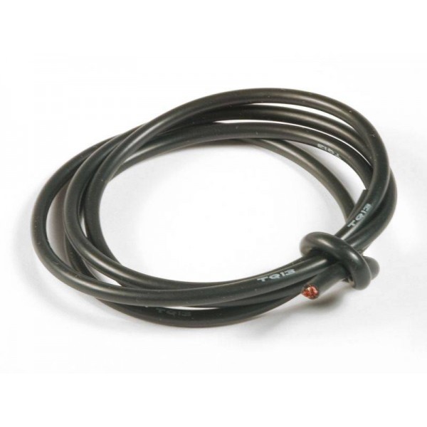 TQ Wire Products Super Flexible Silicone Wire, 3'/13AWG (Black)