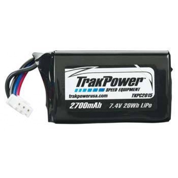 Trak Power LiPo Hump Pack Battery 2700mAh 7.4V (2S) with Universal Connector