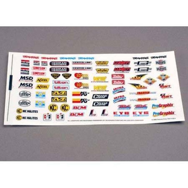 Traxxas Decal Sheet Sponsor