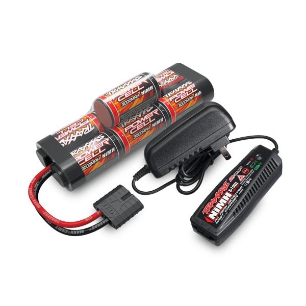 Traxxas NiMH Battery/charger completer pack, 3000mAh/8.4V/7S