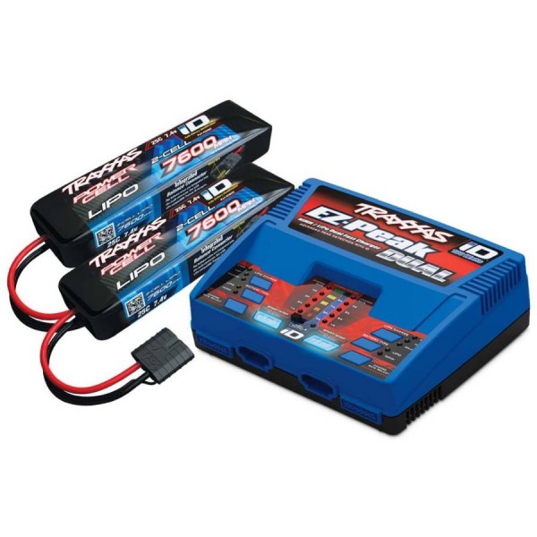 Traxxas Battery (2) / Charger Completer Pack, 2S
