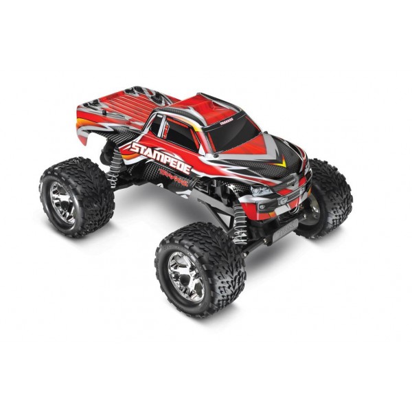 Stampede 1/10 Scale Monster Truck 2WD w/ TQ 2.4GHz radio system, red