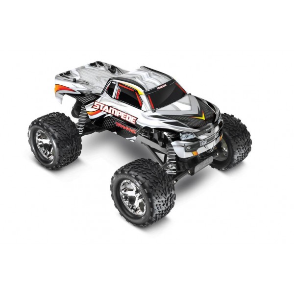 Stampede 2WD RTR 1/10 Monster Truck with TQ 2.4GHz radio system, silver