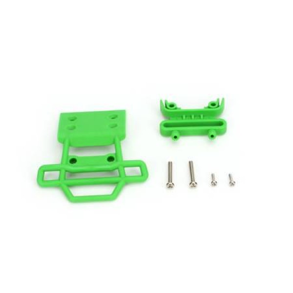 Traxxas Bumper/Mount Fr 4x23mm RM Green (2)
