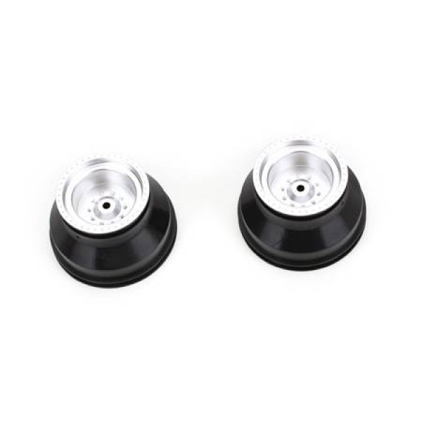 Traxxas Monster Jam Replica Rear Wheels Satin Chrome (2)