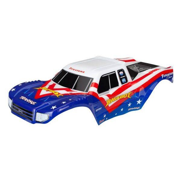 Traxxas Bigfoot Red White, & Blue Body Officially Licensed replica (painted, decals applied)