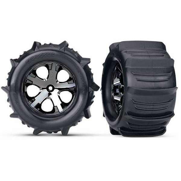 Electric Rear 2.8" Paddle Tires & wheels, assembled (TSM) (2)
