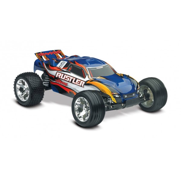 Rustler 1/10 Scale Stadium Truck with TQ 2.4 GHz radio system, blue