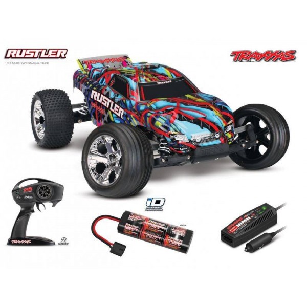 Rustler 1/10 Scale Stadium Truck with TQ 2.4 GHz radio system