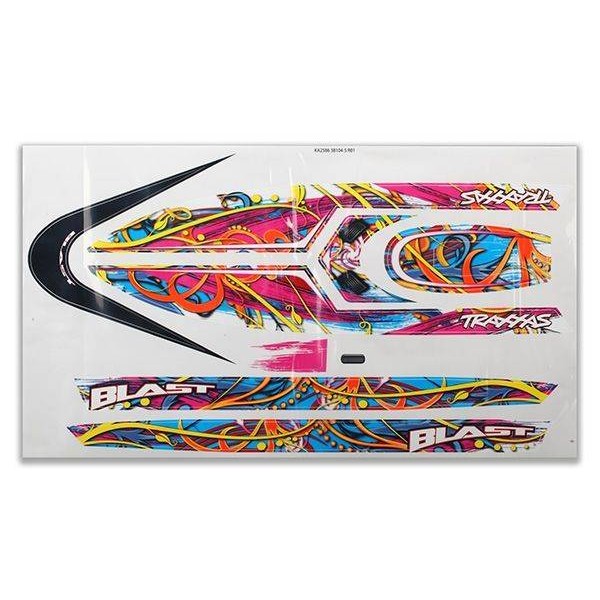 Traxxas Blast Decal Set (Swirl Pattern)