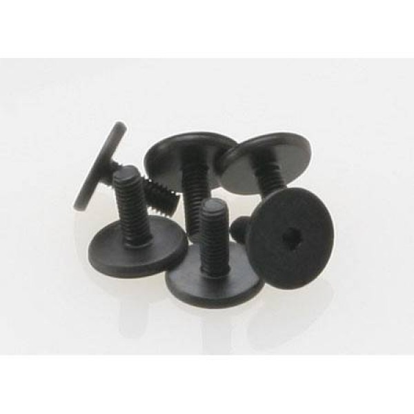 Traxxas Flat Head Machine Hex Drive Screws 3x8mm (6)