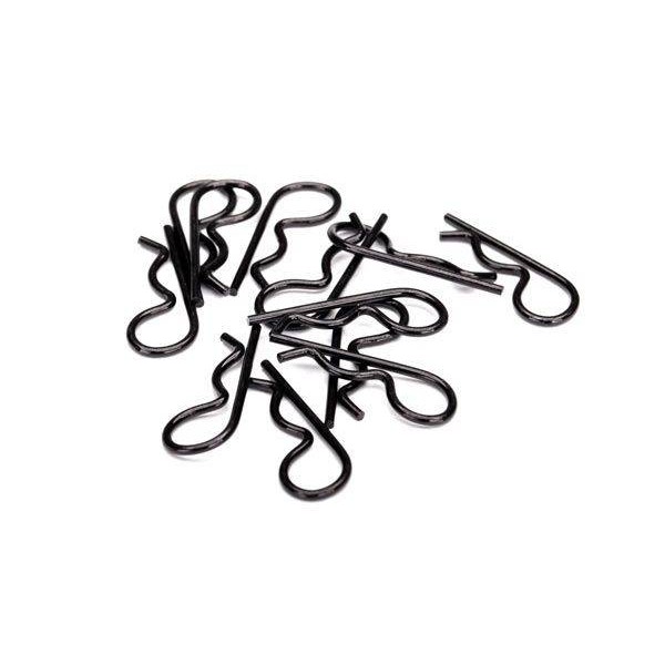 Traxxas Body clips, heavy duty (black) (12)