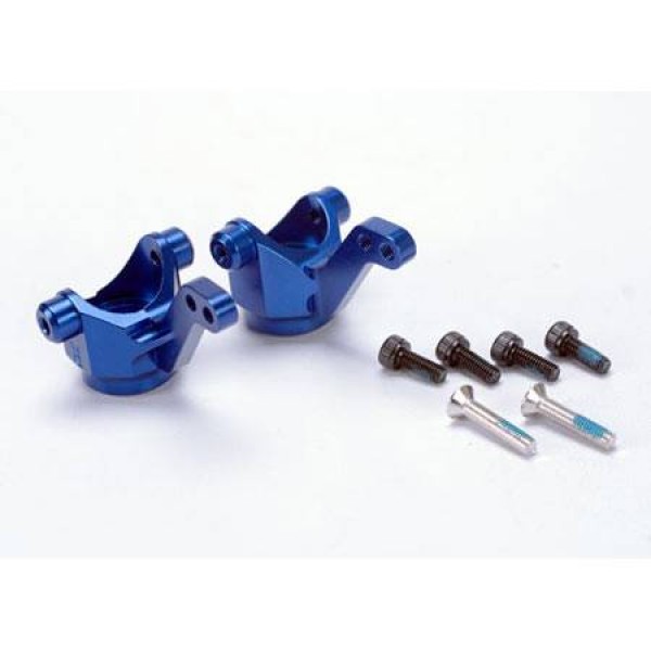 Traxxas Steering Blocks & Axle Housings Blue Anodized