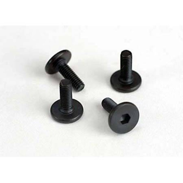 Traxxas Hex Flat-Head Machine Screws, 3x10mm (4)