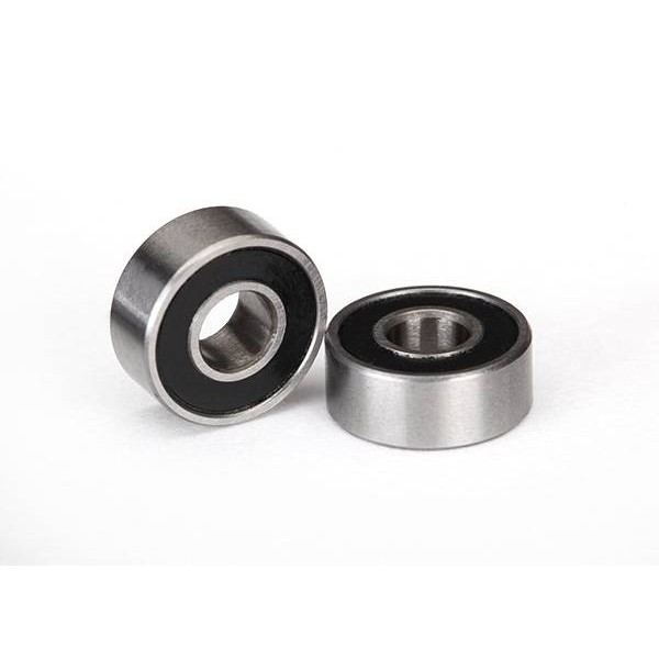 Ball bearings, black rubber