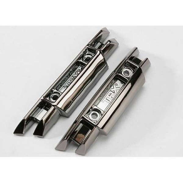 Traxxas Front/Rear Bumpers, Black Chrome (E-Revo VXL) (2)