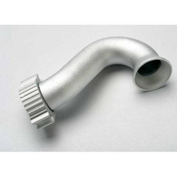 Traxxas Revo Aluminum Exhaust Header Silver