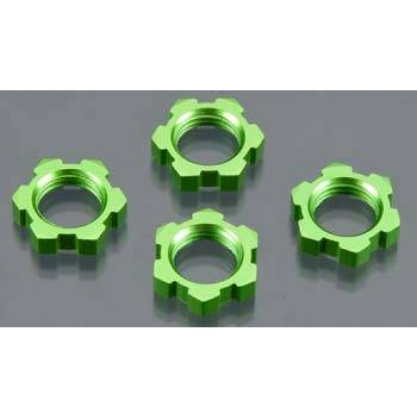 Traxxas Wheel Nuts Splined 17mm Green (4)