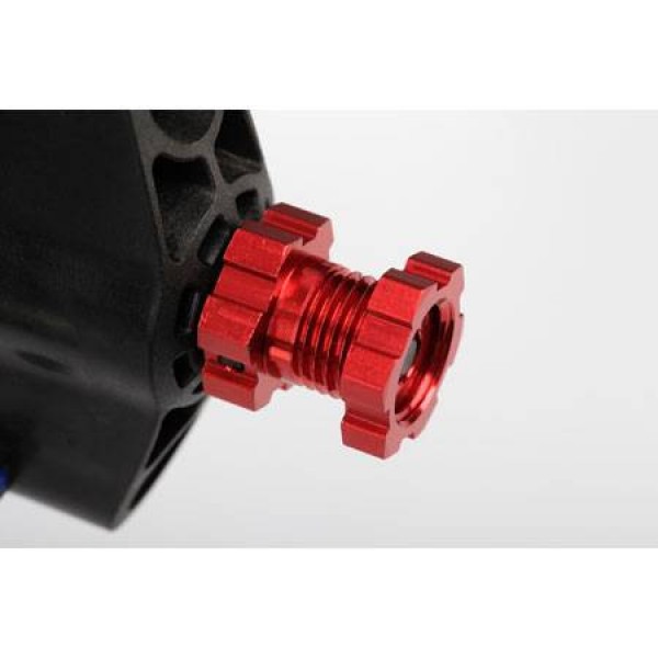 Traxxas Wheel Hubs Splined 17mm Red-Anodized (4)