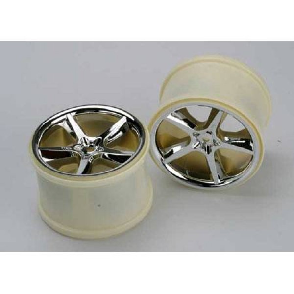 Traxxas Maxx/Revo Chrome Wheels Gemini 3.8" (2)