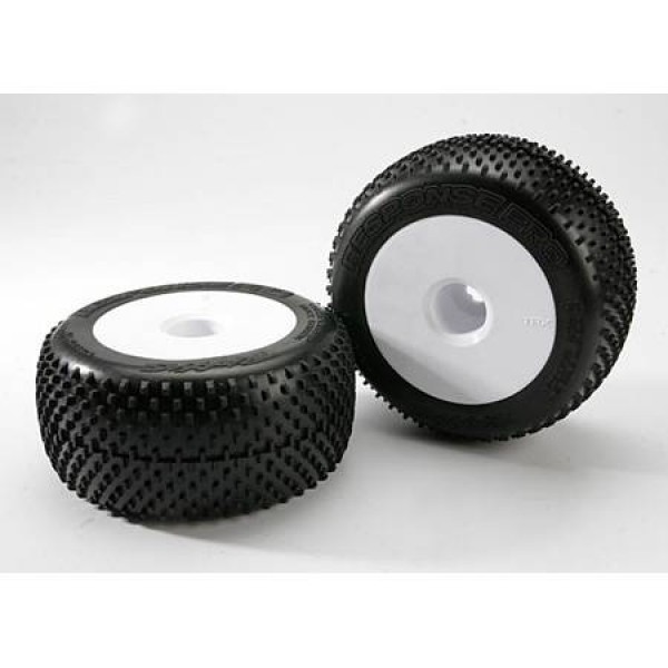 Traxxas 3.8" Tires & Wheels Assembled Glued (2)