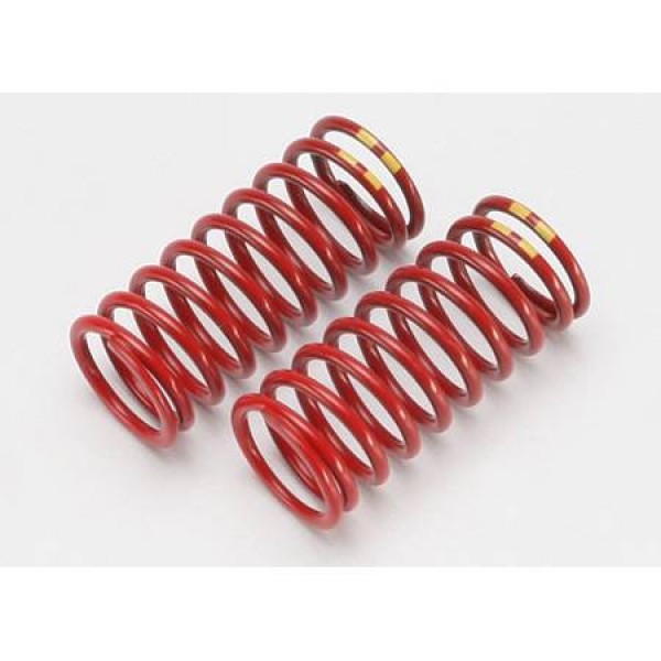 Traxxas Spring/Shock Red Long GTR 4.9 Rate Double Yellow Stripe