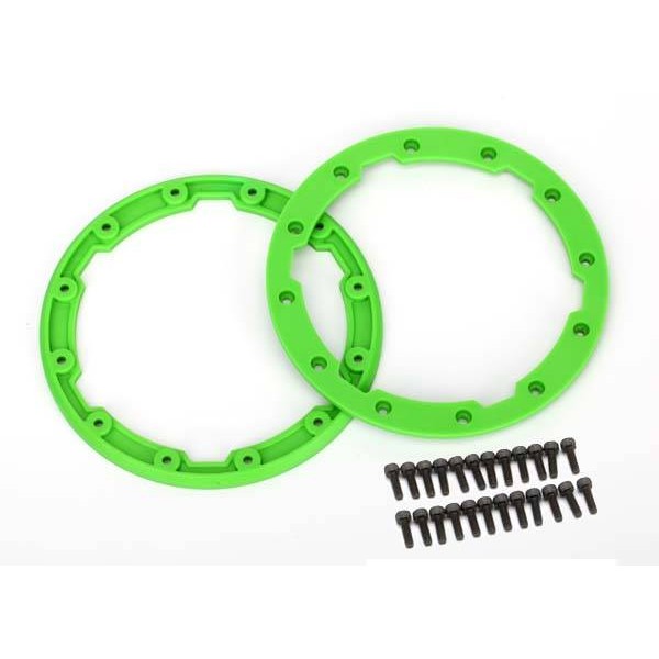 Traxxas Sidewall Protector Beadlock Style Green (2)