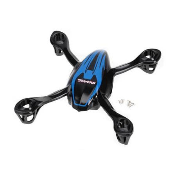 Traxxas QR-1 Canopy Upper/Lower Blue/Mounting Screws (5)