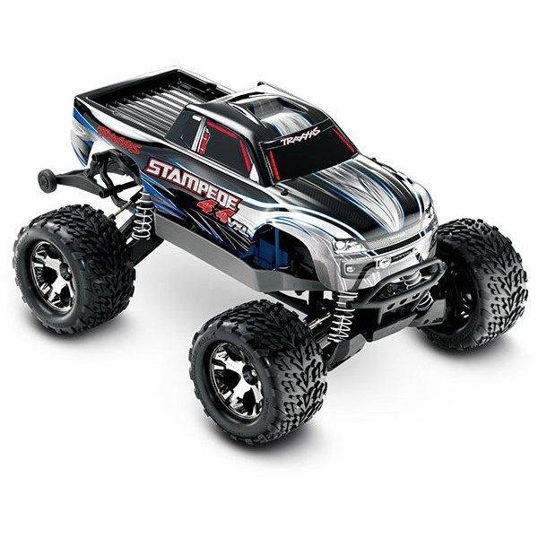 Traxxas Stampede 4X4 VXL 1/10 4WD Brushless Monster Truck, Silver
