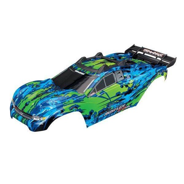 Traxxas Rustler 4x4 Body w/Mounts (green)