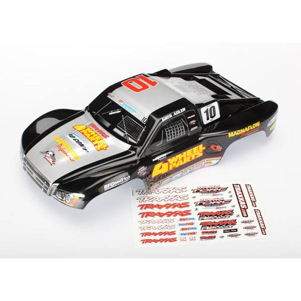 traxxas 6818 greg adler body 4 wheel parts slash 4x4