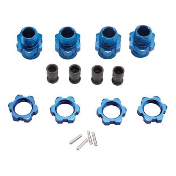 Traxxas Slash 4WD Wheel Hub Set 17mm Short Blue (4)