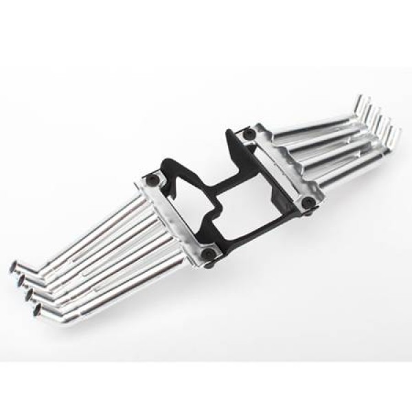 Traxxas Header Pipes Satin Chrome