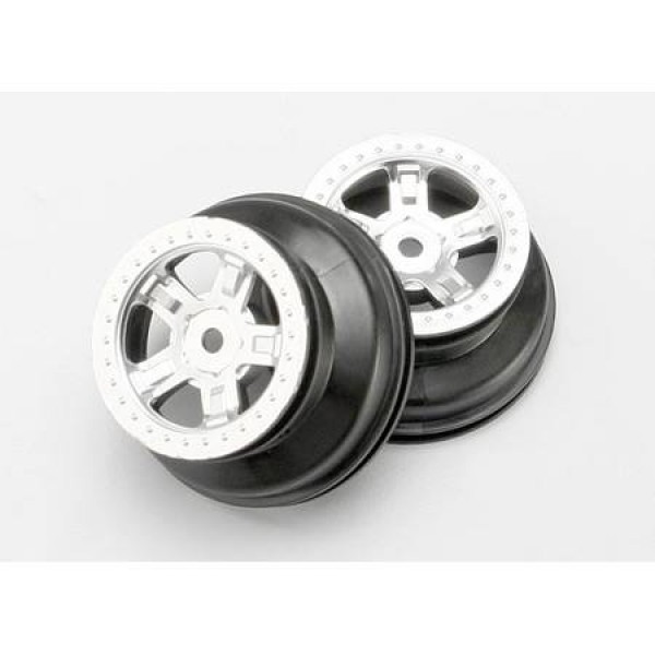 Traxxas Wheel SCT Chrome Dual Profile Beadlock Style (2)