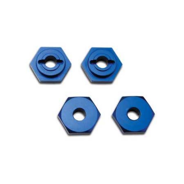 Traxxas Wheel Hubs Hex Aluminum Blue Anodized (4)