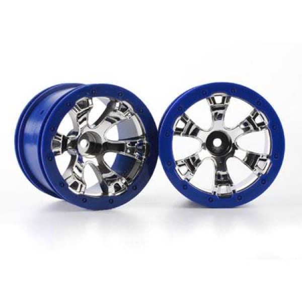 Traxxas Summit Wheels Geode 2.2" Blue Beadlock 1/16 (2)