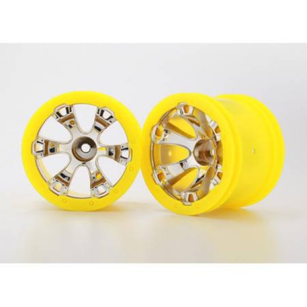 Traxxas Summit Wheels Geode 2.2" Yellow Beadlock 1/16 (2)