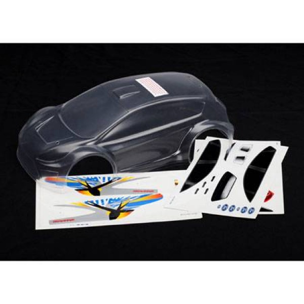 Traxxas Body 1/16 Ford Fiesta Clear with Decals