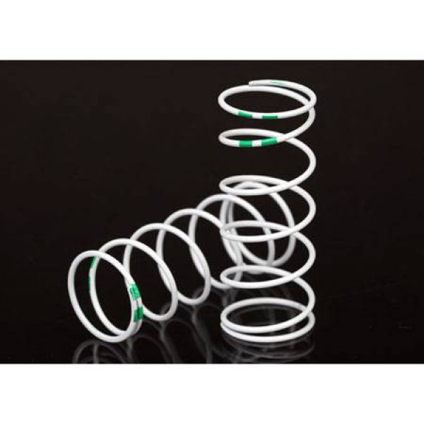 Traxxas Spring Shock White GTR Long 0.653 Rate Green (2)