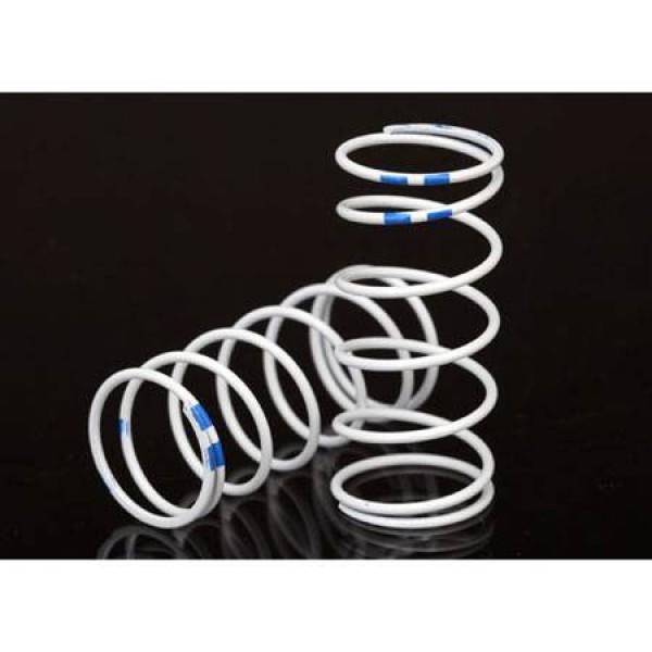 Traxxas Spring Shock White GTR Long 0.892 Rate Blue (Pair)