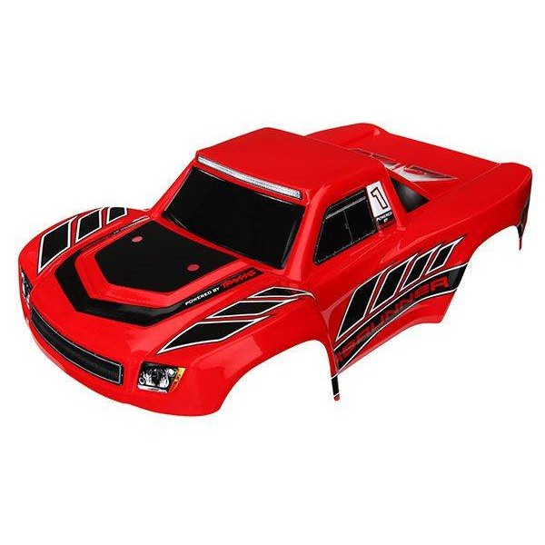 Body, LaTrax Desert Prerunner, red (painted)/ decals