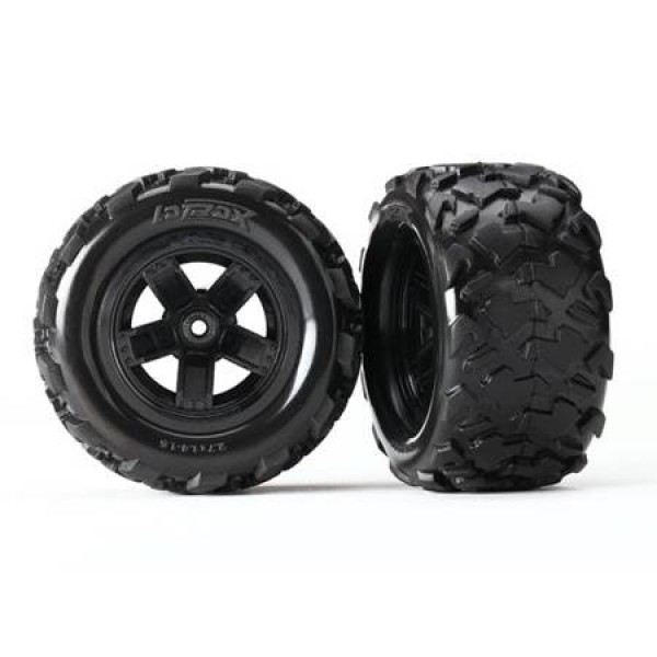 Traxxas Teton Tires/Wheels Assembled & Glued (2)